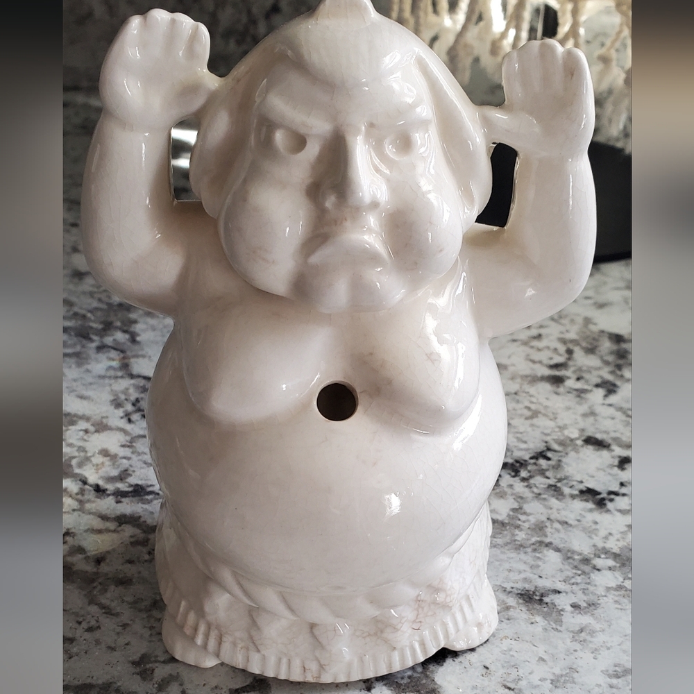 🦜 2/$10 Vintage Benihana Of Tokyo Tiki Sumo Unique Ceramic Figurine.